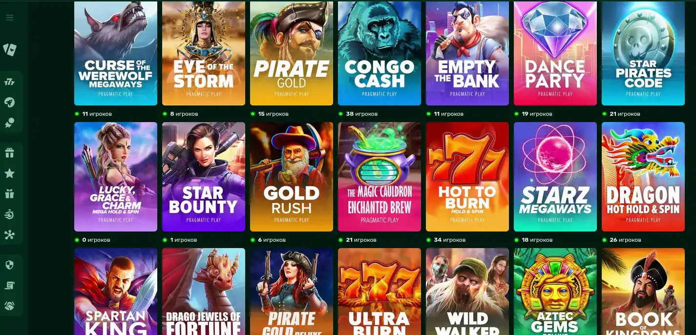 Витрина популярных слотов Макс Слотс казино